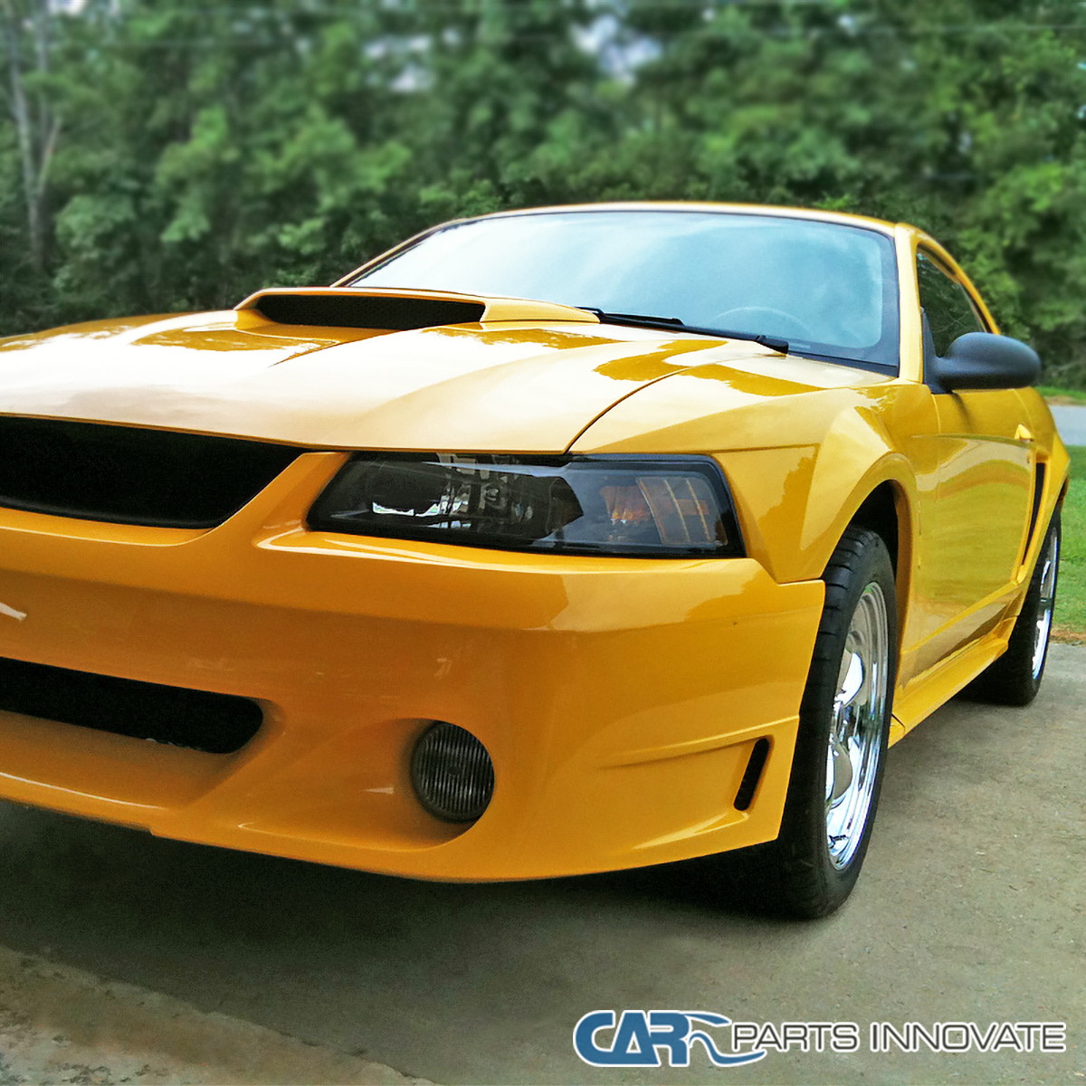 Smoke Tinted Headlight Corner Reflectors For Ford Mustang (1999-2004) – Pair