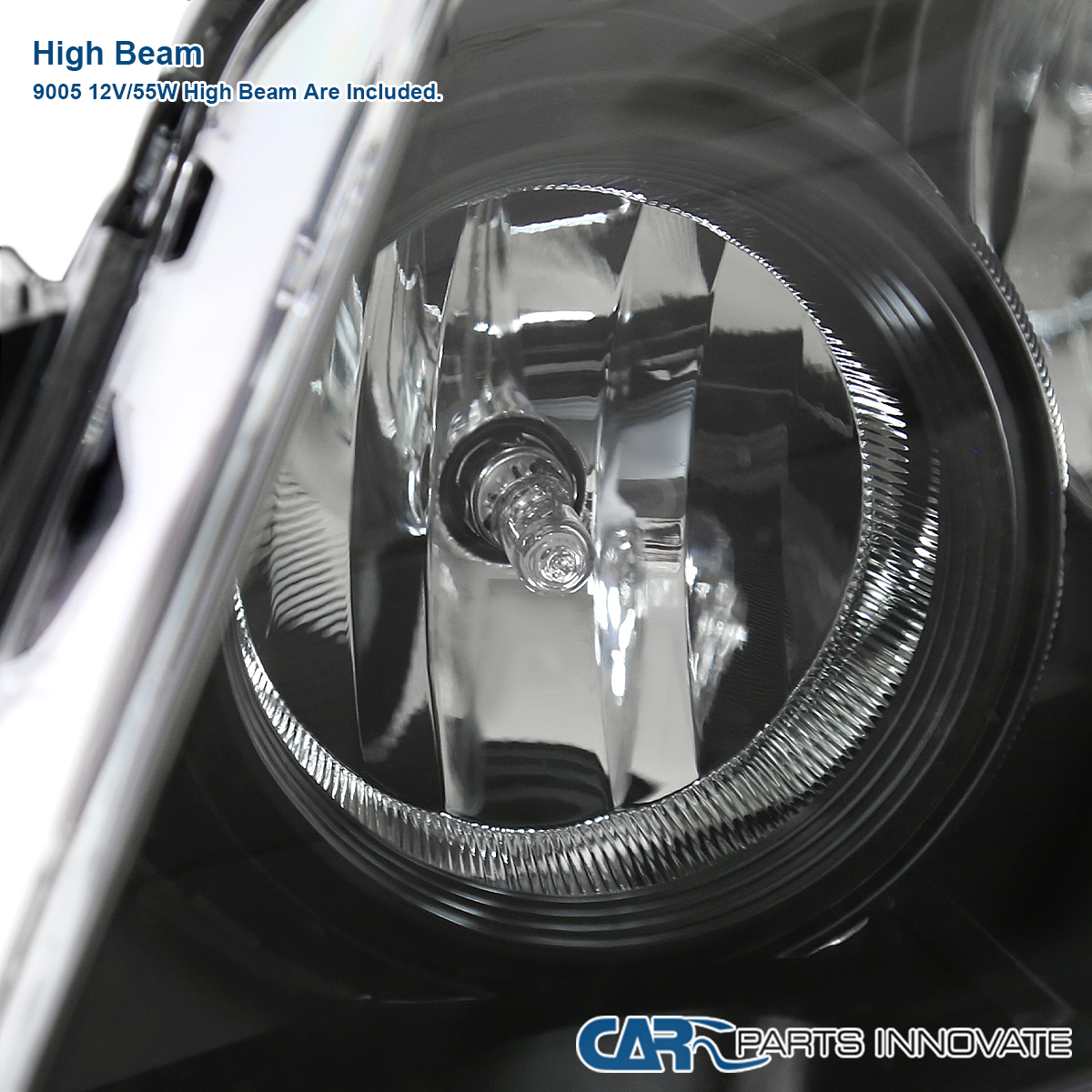 Pair Of Black Housing Headlights For 2005-2010 Honda Odyssey – Left & Right Set