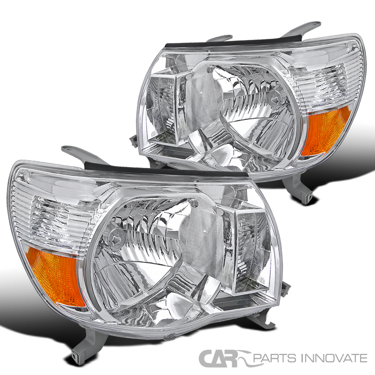 For Toyota 0511 Replacement Headlights Clear Head Lamps Set