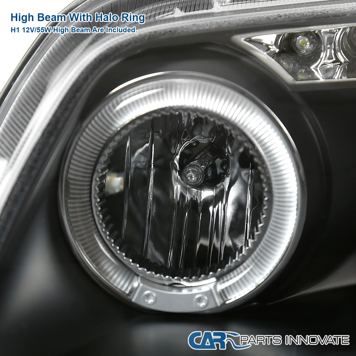 ⭐︎ Fits 2004-2008 Chevy Aveo LED Dual Halo Projector Headlights