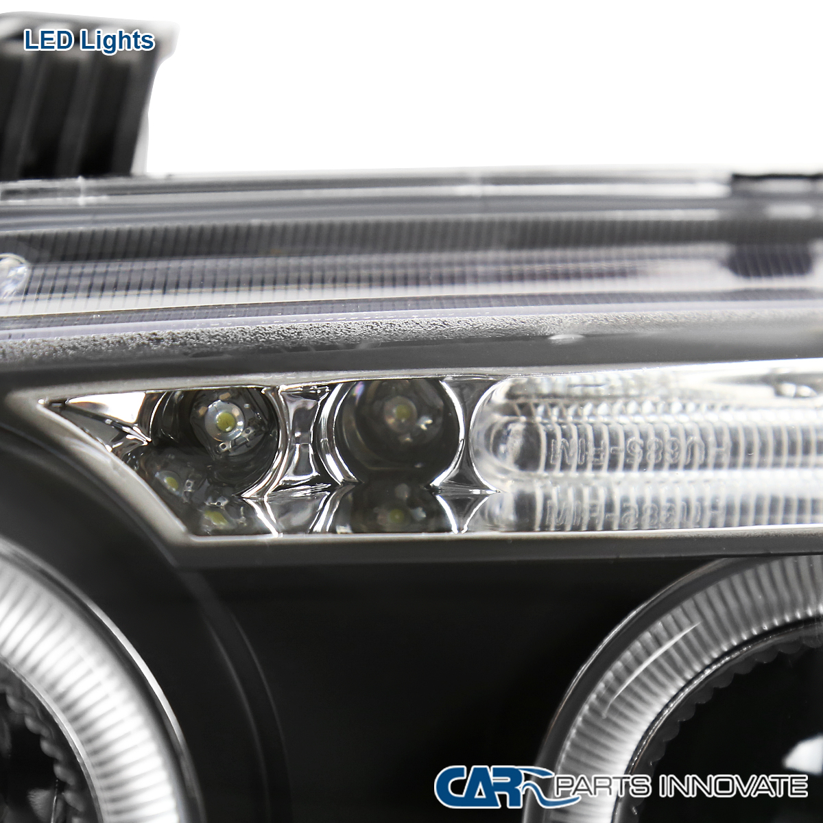⭐︎ Fits 2004-2008 Chevy Aveo LED Dual Halo Projector Headlights