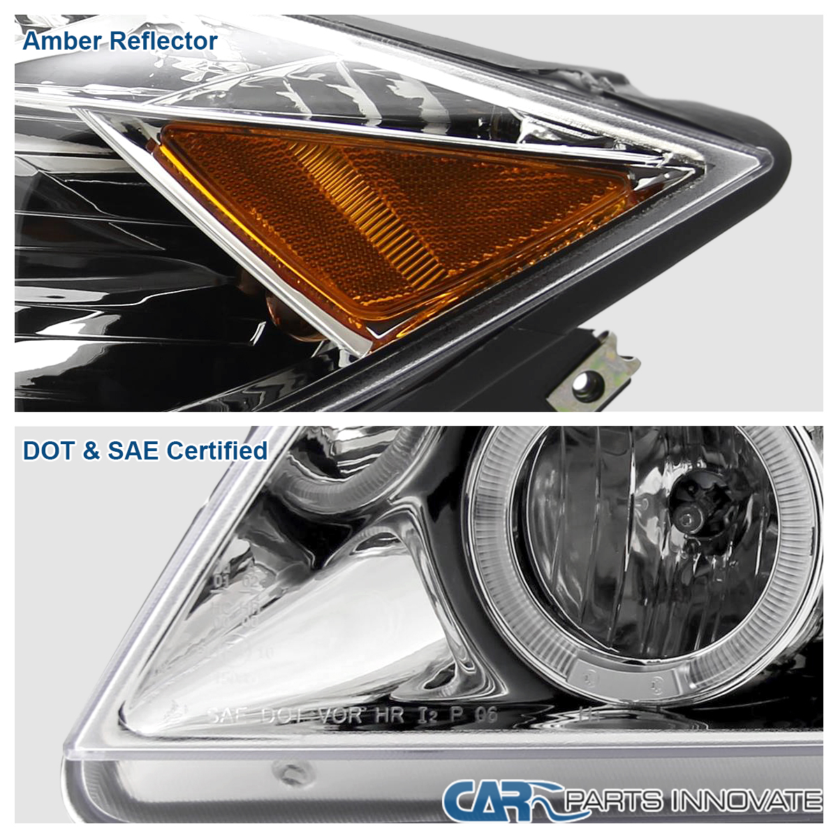 Fits 2006-2008 BMW E90 323i 335i 3 Series LED Halo Projector