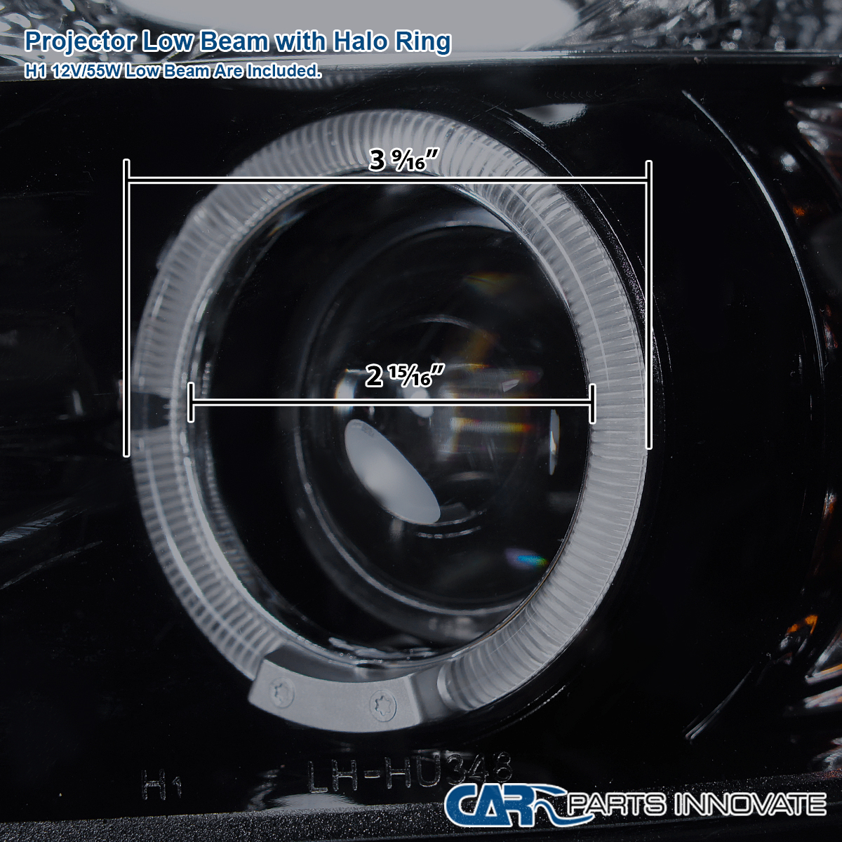 AUTOZENSATION Compatible with 2006-2008 BMW E90 3-Series 4Dr With Stock Halogen