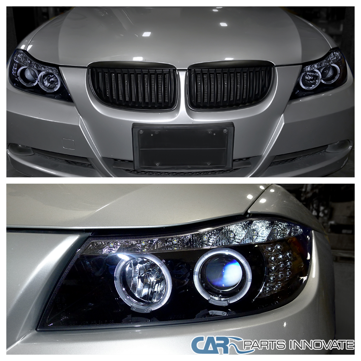 Fit 2006 2007 2008 BMW E90 323i 328i 335i LED Strip Projector