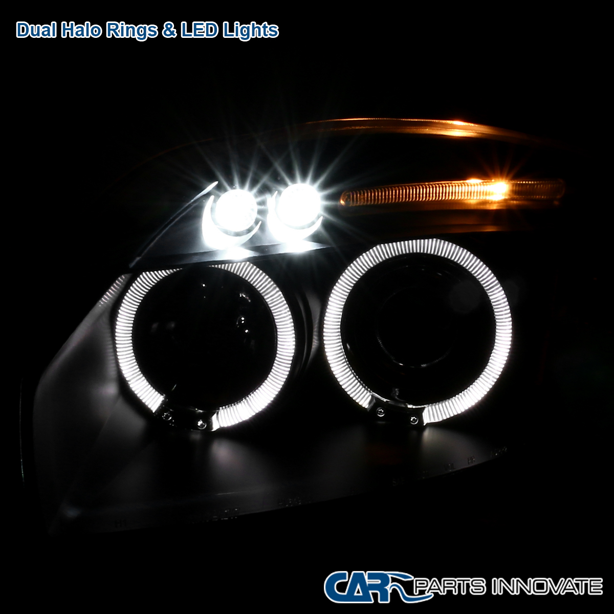 Fits 2006-2012 Mitsubishi Eclipse LED Halo Black Projector