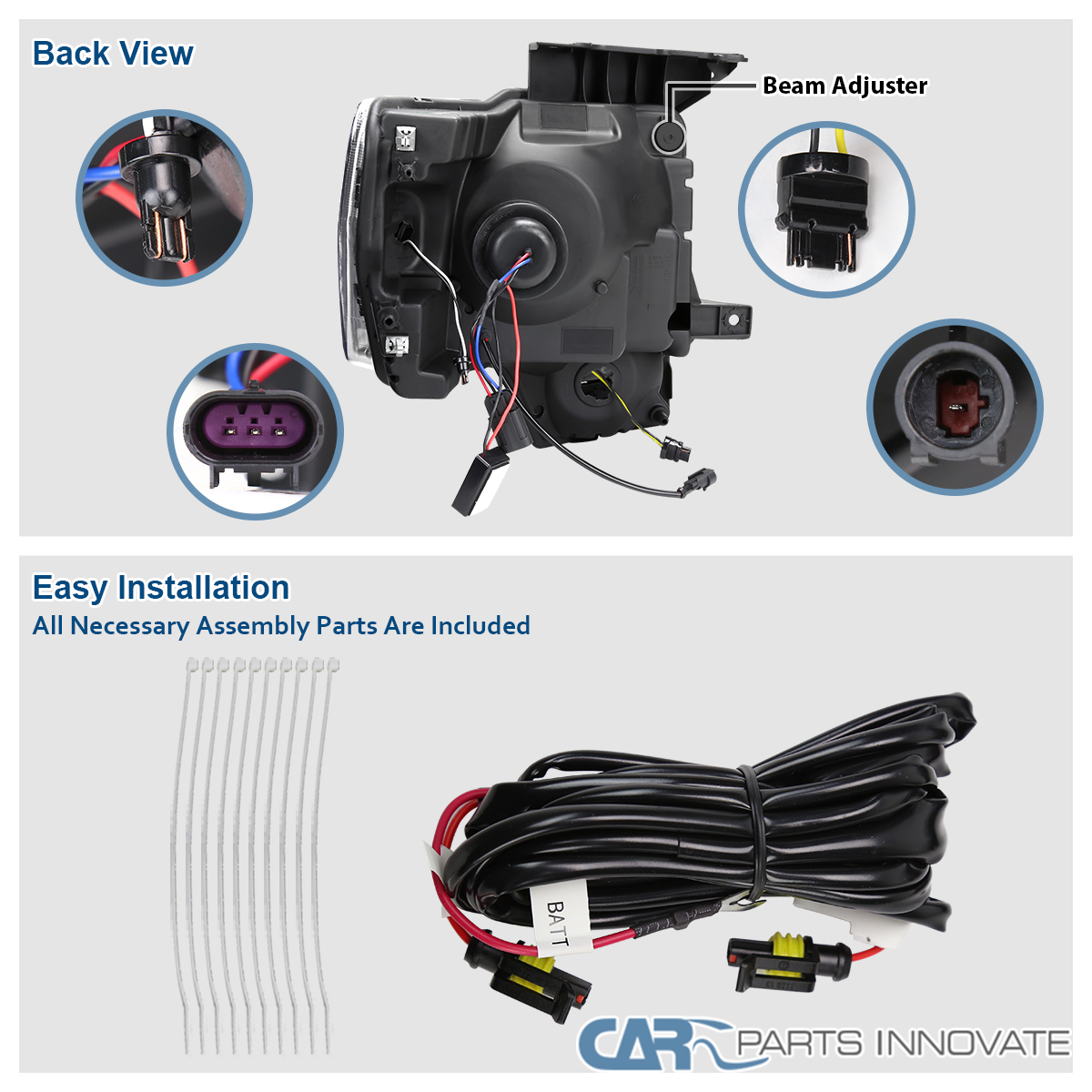 Fits 2009-2014 Ford F150 Smoke Switchback LED Signal Tube Projector Headlights - Picture 11 of 14