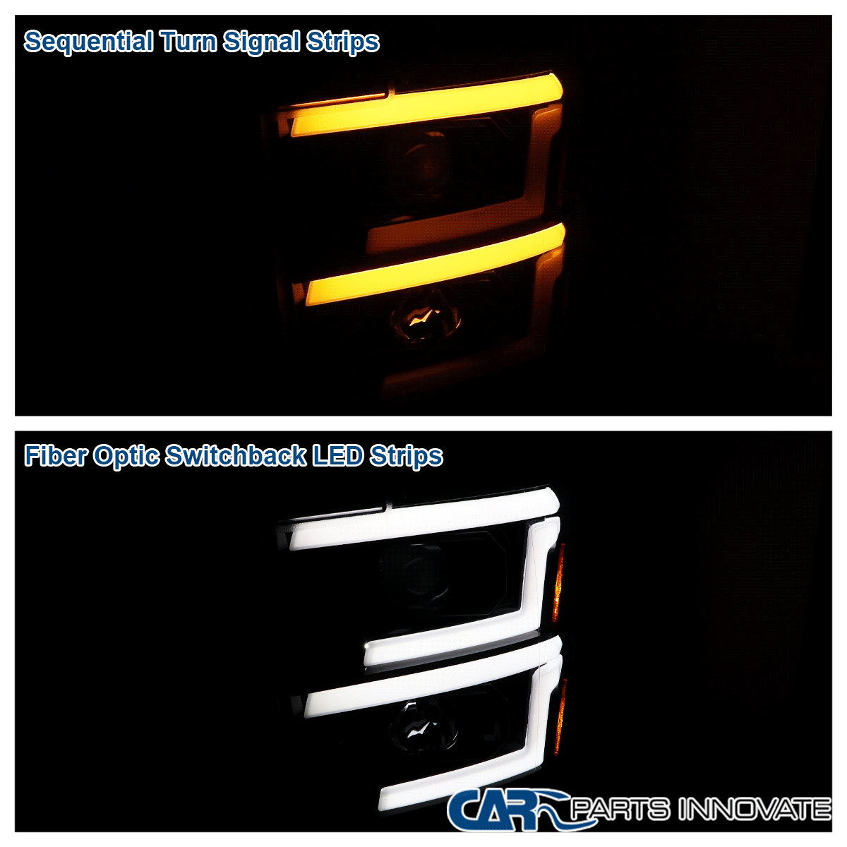 For 2015-2019 Chevy Silverado 2500 HD 3500HD Sequential Led Projector Headlights For 2015-2019 Chevy Silverado 2500 HD 3500HD Sequential Led Projector Headlights