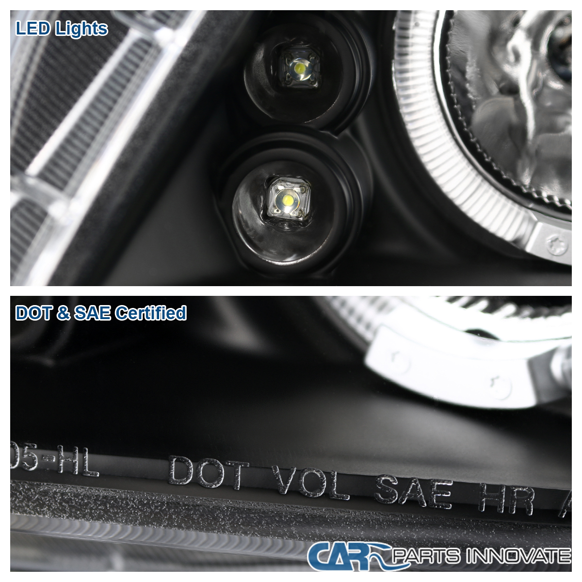 Sell 04-06 SCION XB LED ANGEL EYE HALO CLEAR CHROME PROJECTOR