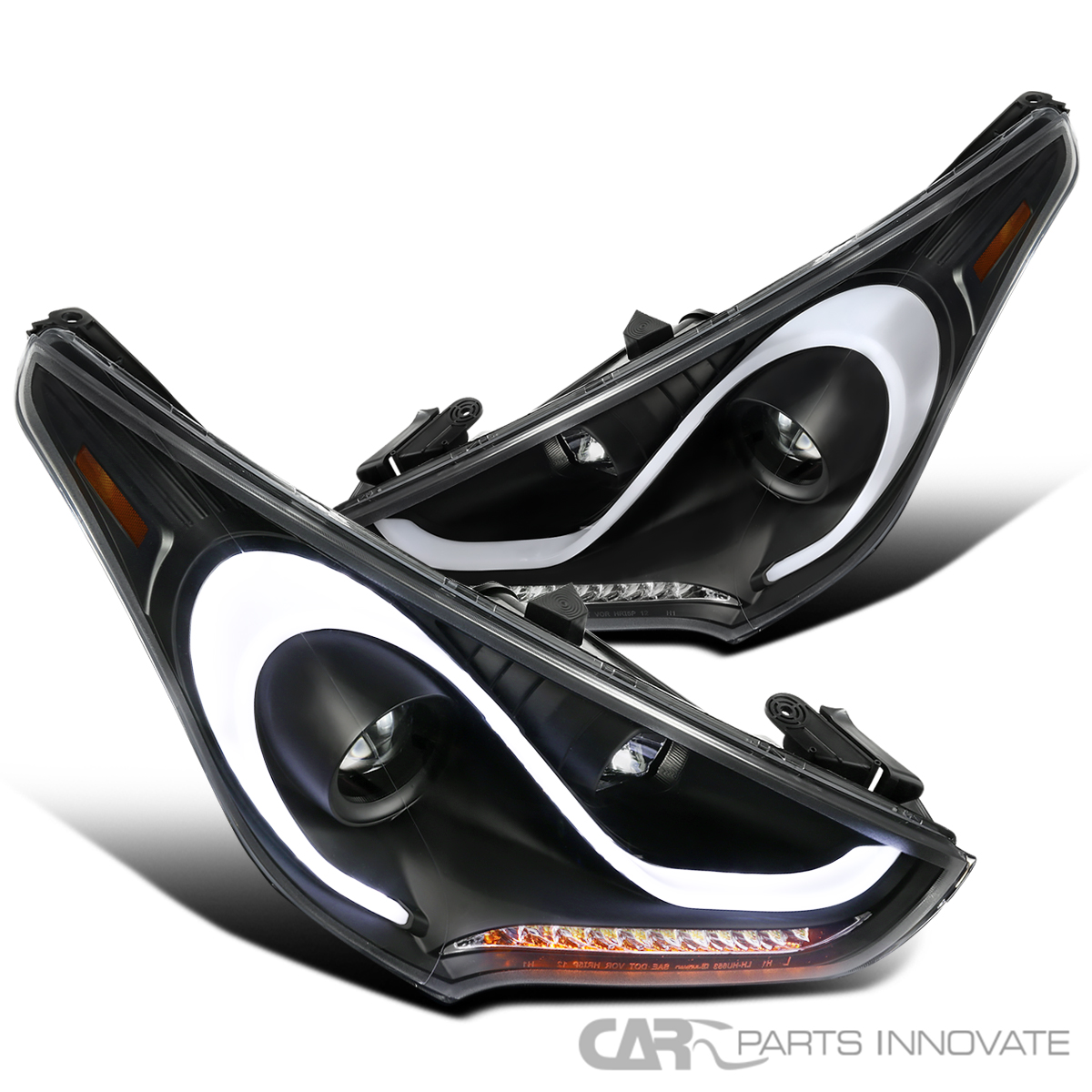 1217 For Hyundai Veloster LED DRL Sequential Signals Projector