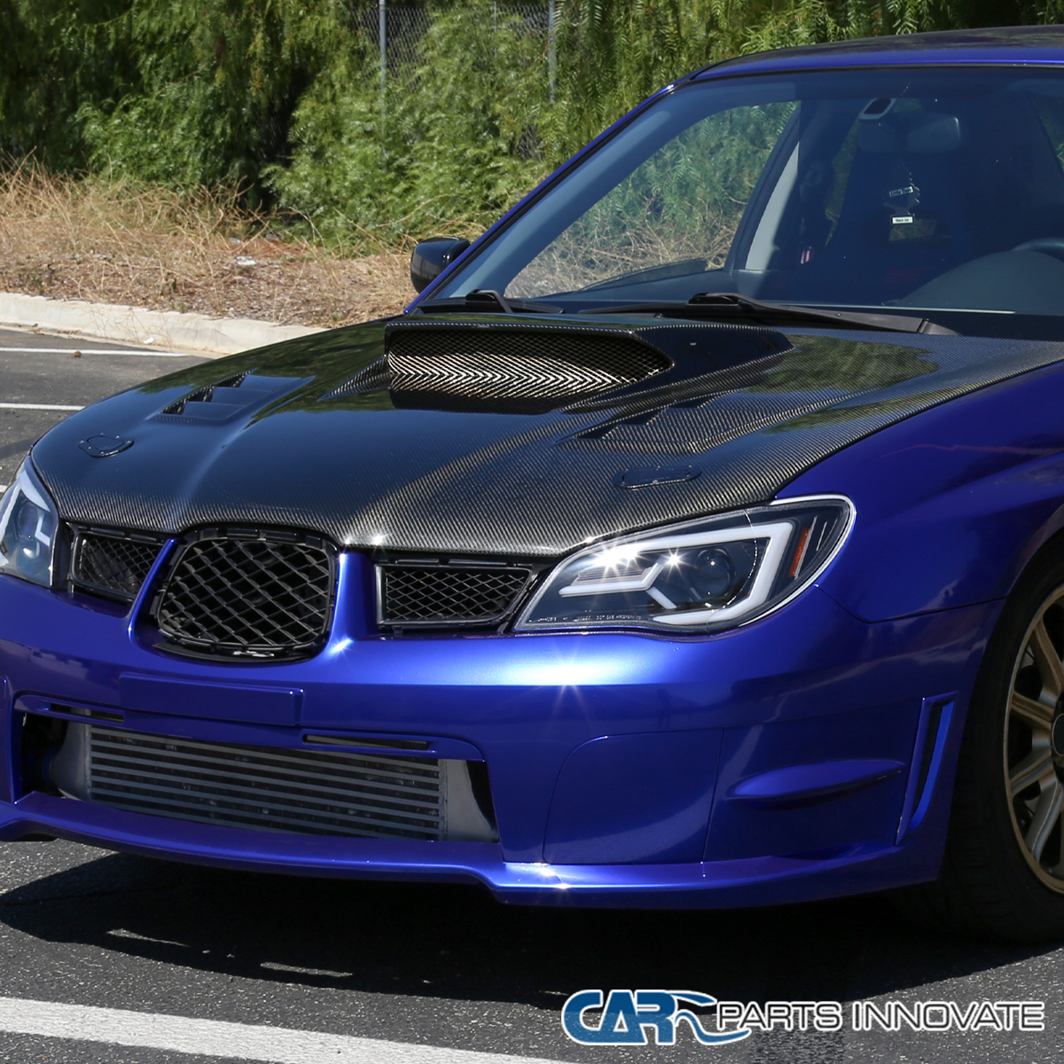 thumbnail image 2 of DTMOTO LED Tube Projector Headlights For 2006-2007 Subaru Impreza WRX Outback - Chrome Housing 2 of 5