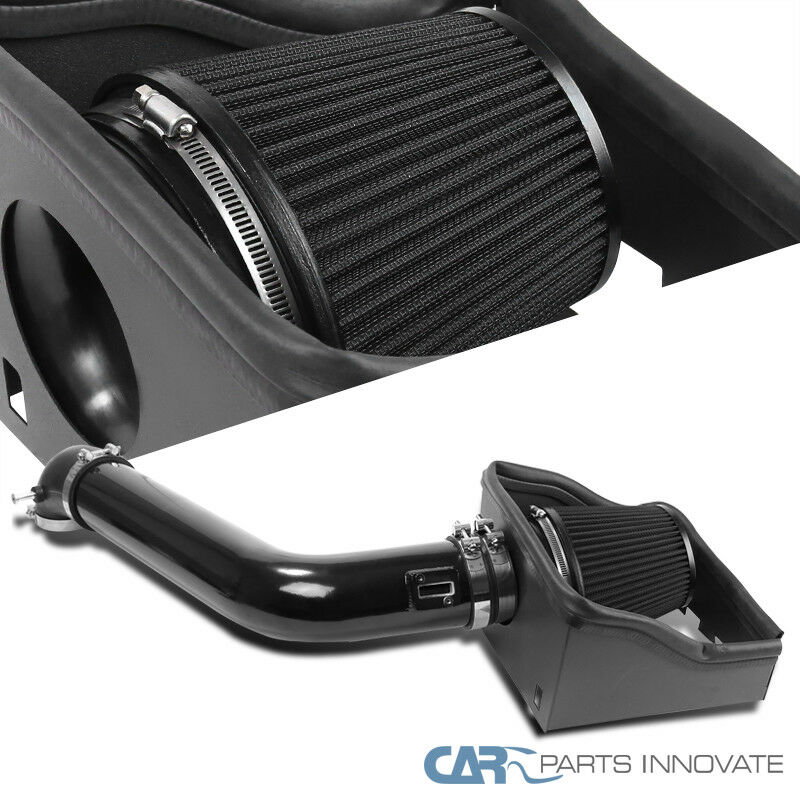 4/" BLACK Heat Shield Cold Air Intake Induction Kit+Filter For 09-10 F150 5.4L V8