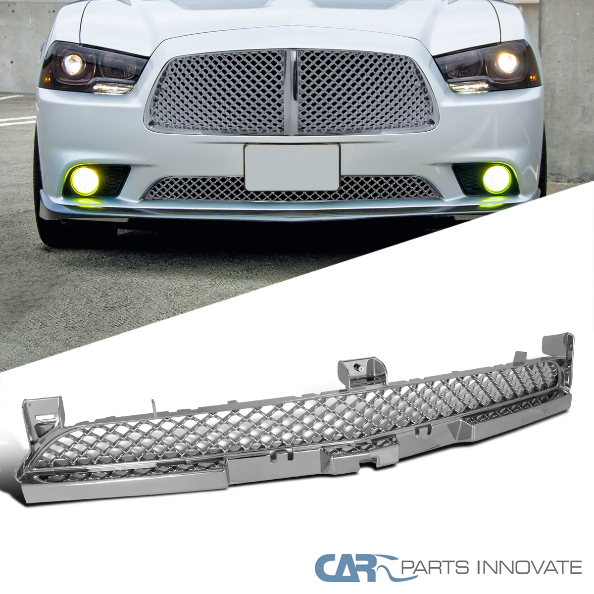 Crux Motorsports Grille Overlay Kit for 2011 - 2014 Dodge Charger