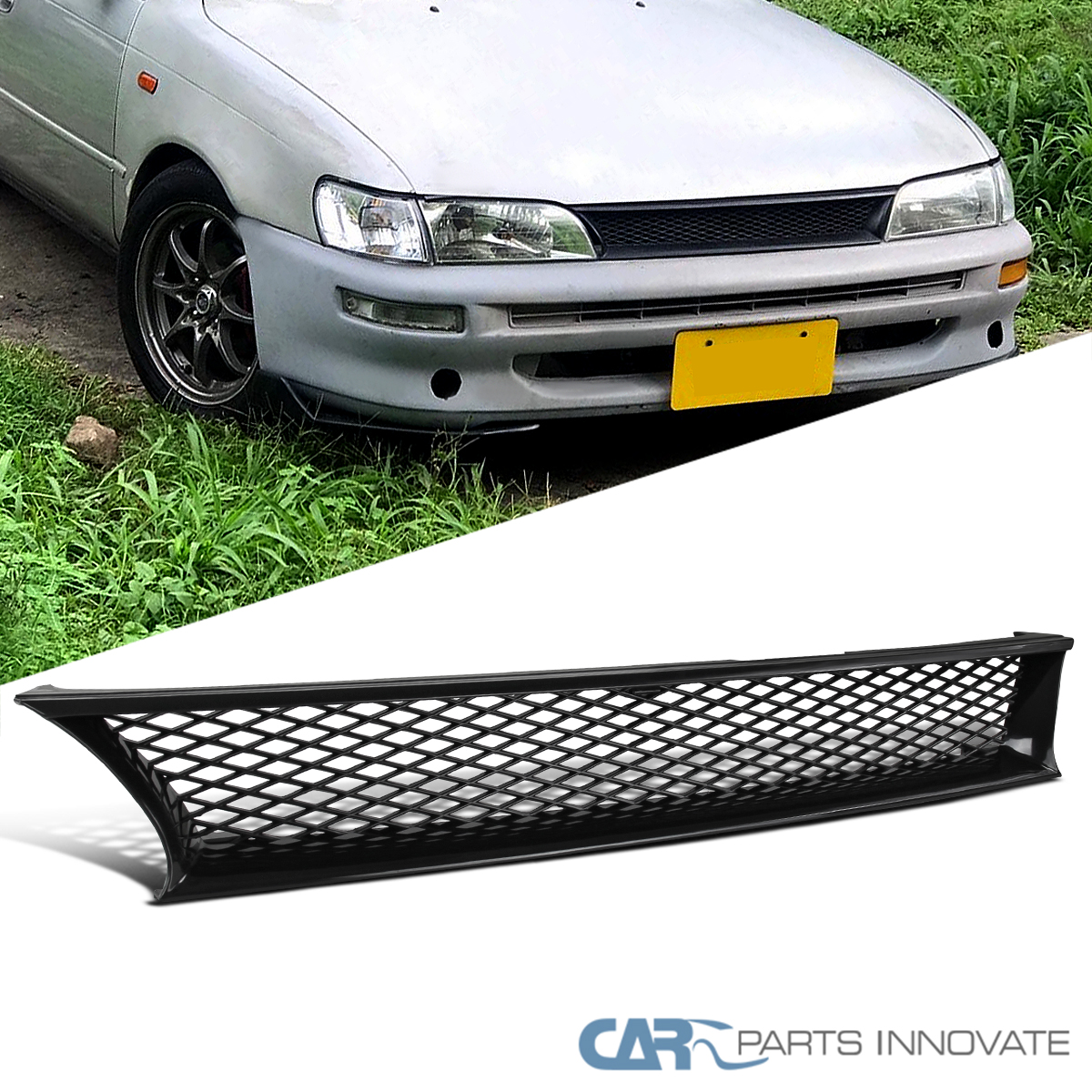 Mesh Grille For 93-97 Toyota Corolla Replacement ABS Front Hood