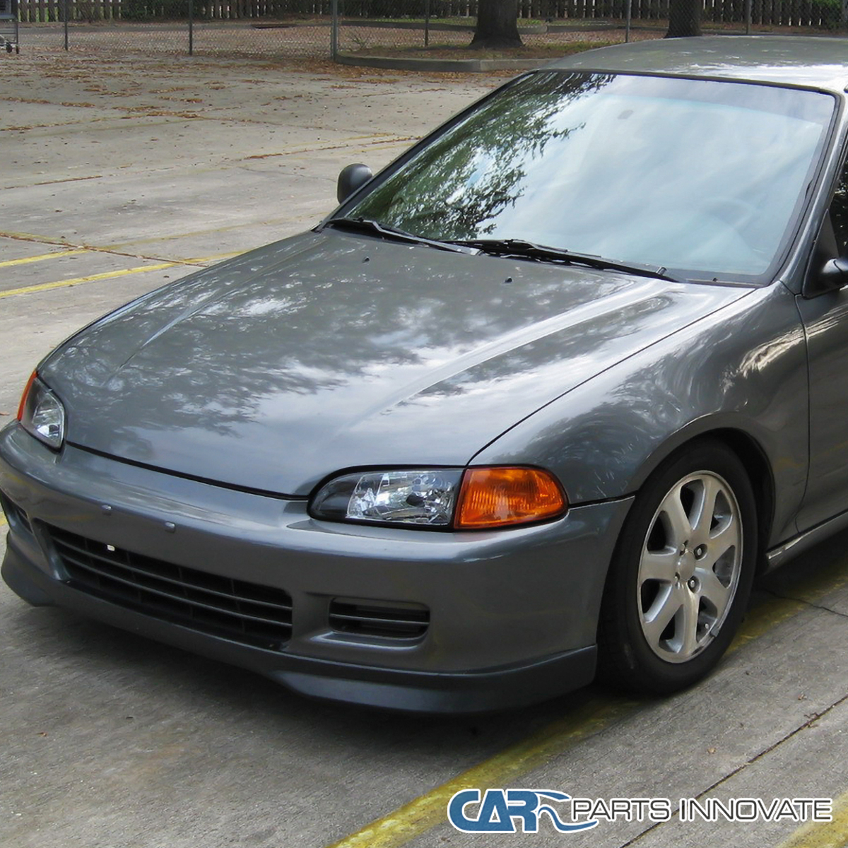 Fit 92-95 Honda Civic EG EJ EH Replacement Black Headlights