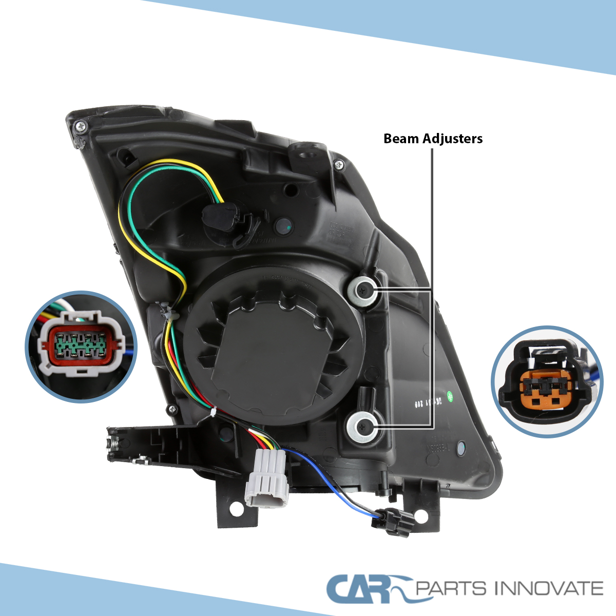 Black Fits 2003-2005 350Z Z33 Projector Headlights LED Switchback