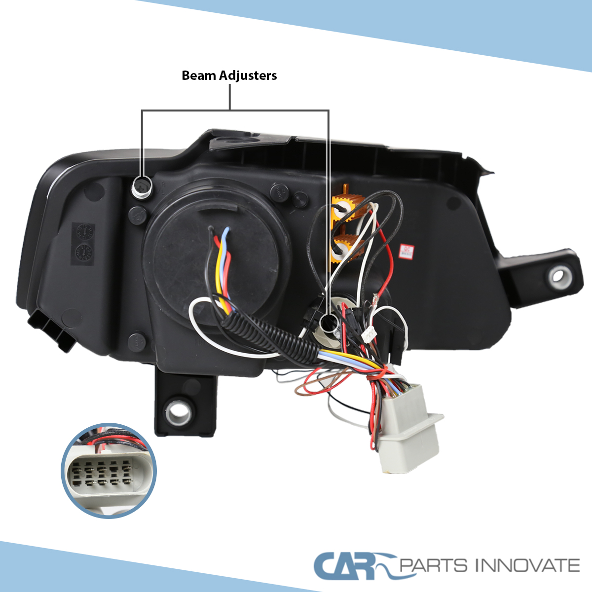Fits 2006-2010 VW PASSAT B6 Black Halo Projector Headlights