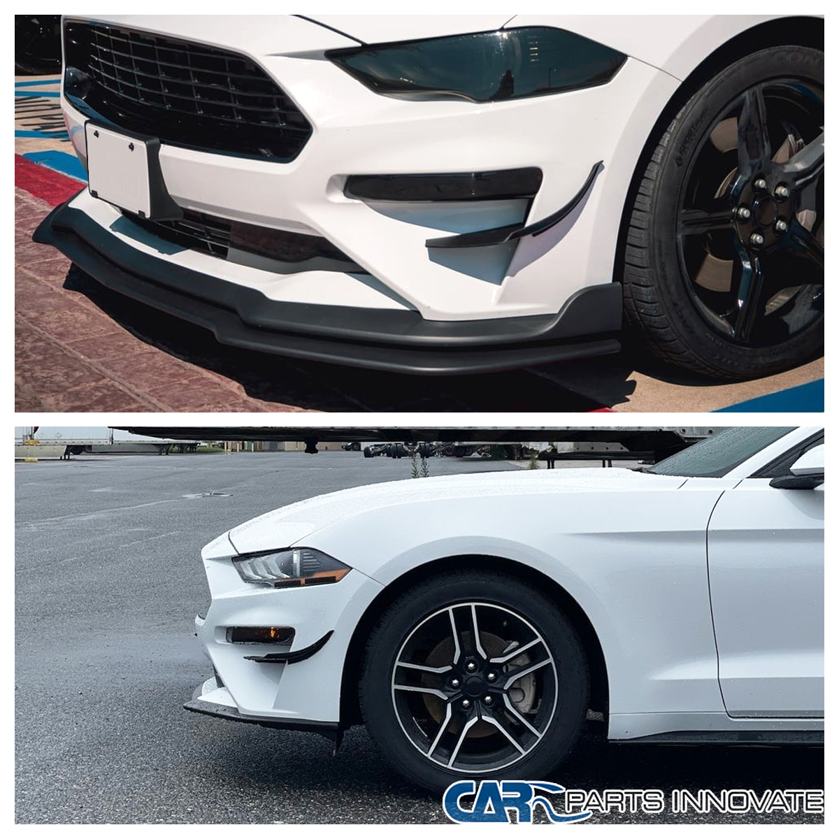 Fits 2018-2022 Ford Mustang GT Front Lower Dive Planes Canards