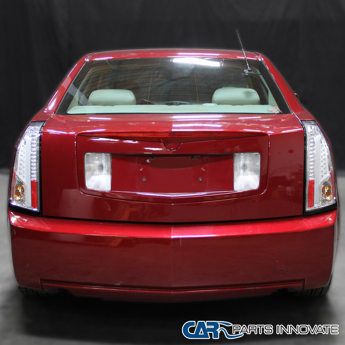 DTMOTO Pair Of Factory Tail Lights For Cadillac CTS 2003-2007 – Left & Right Red/Clear Lenses