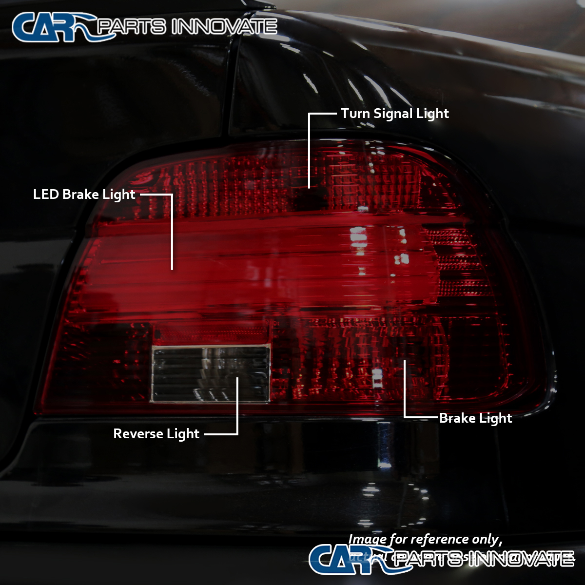 Fit 97-00 BMW E39 5-Series 528i 540i LED Bar Strip Smoke