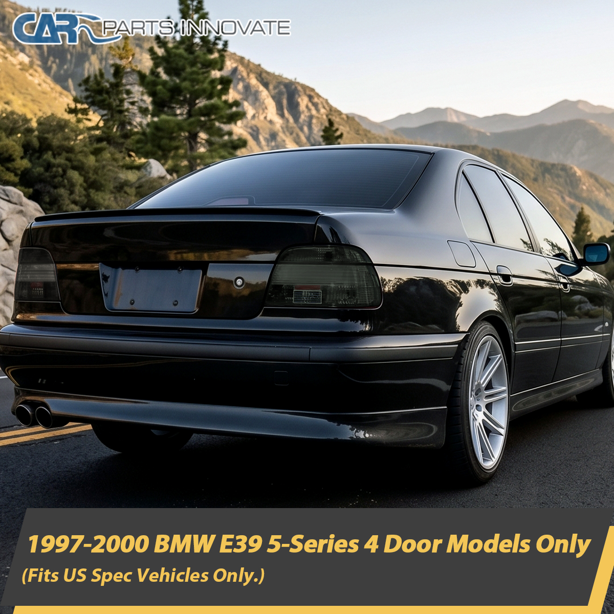 Fit 97-00 BMW E39 5-Series 528i 540i LED Bar Strip Smoke Tail