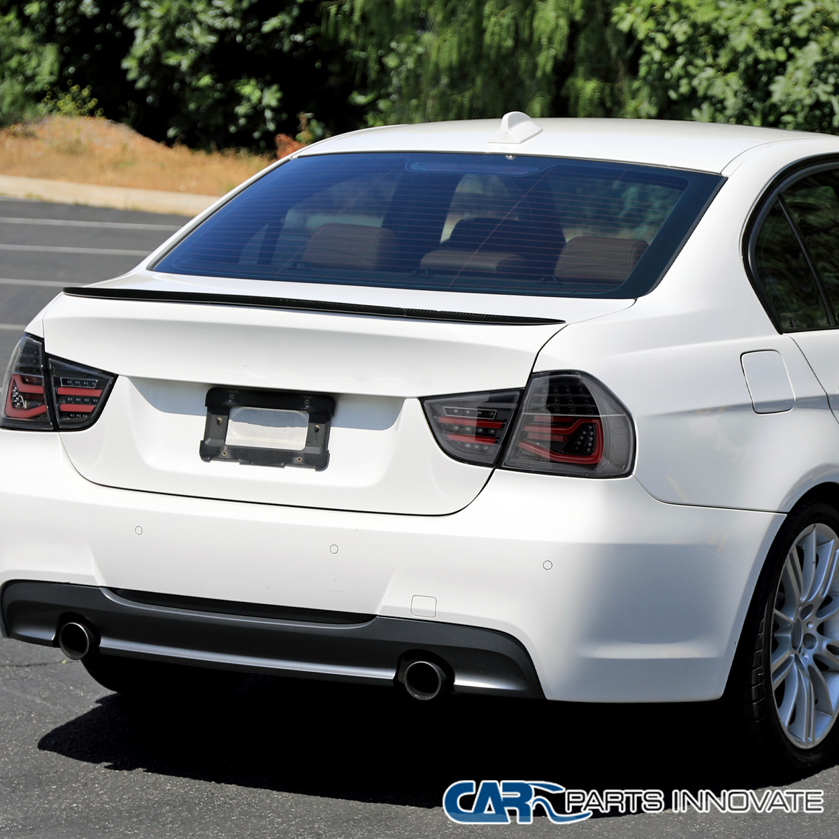 Pearl Black Fit 2009-11 BMW E90 3-Series Sedan LED Tail Lights
