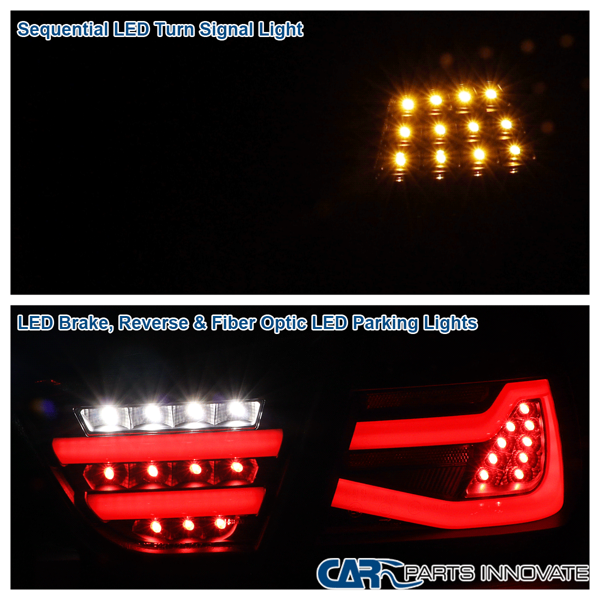 Fit 2009-2011 BMW E90 3-Series 325i 328i Sedan LED Tail Lights