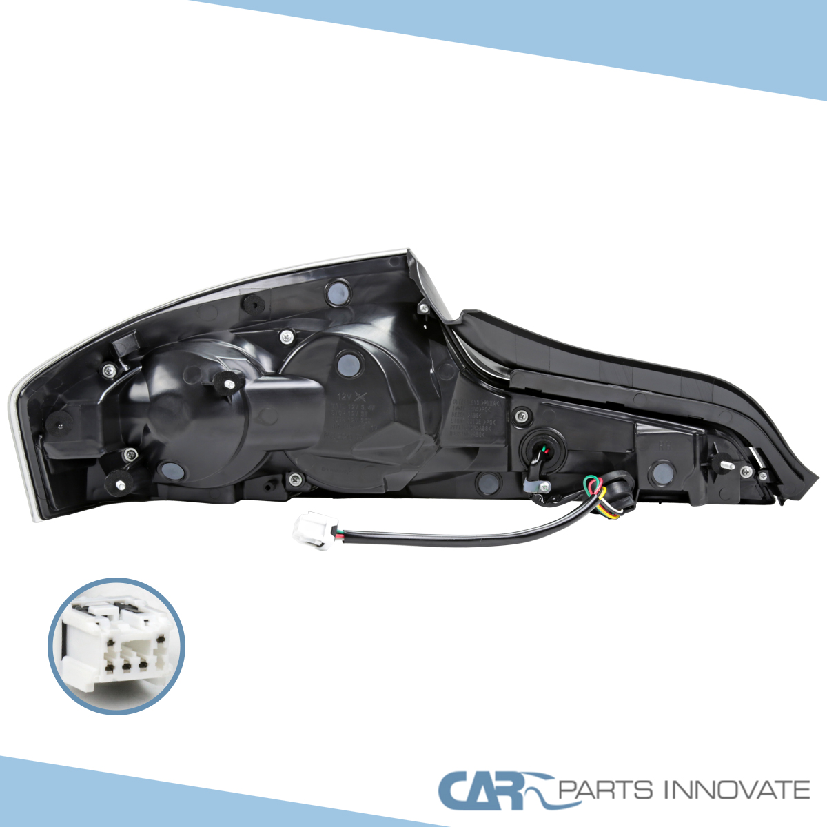 Pearl Black Fits 2003-2007 Infiniti G35 Coupe Sequential LED Tail