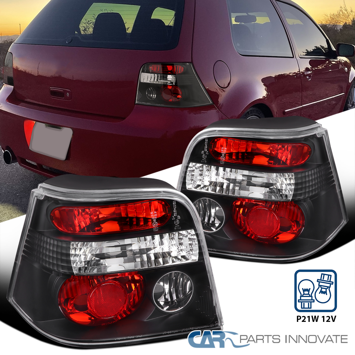 Fits VW 99-06 Golf Mk4 GTI R32 Replacement Tail Lights Brake Rear
