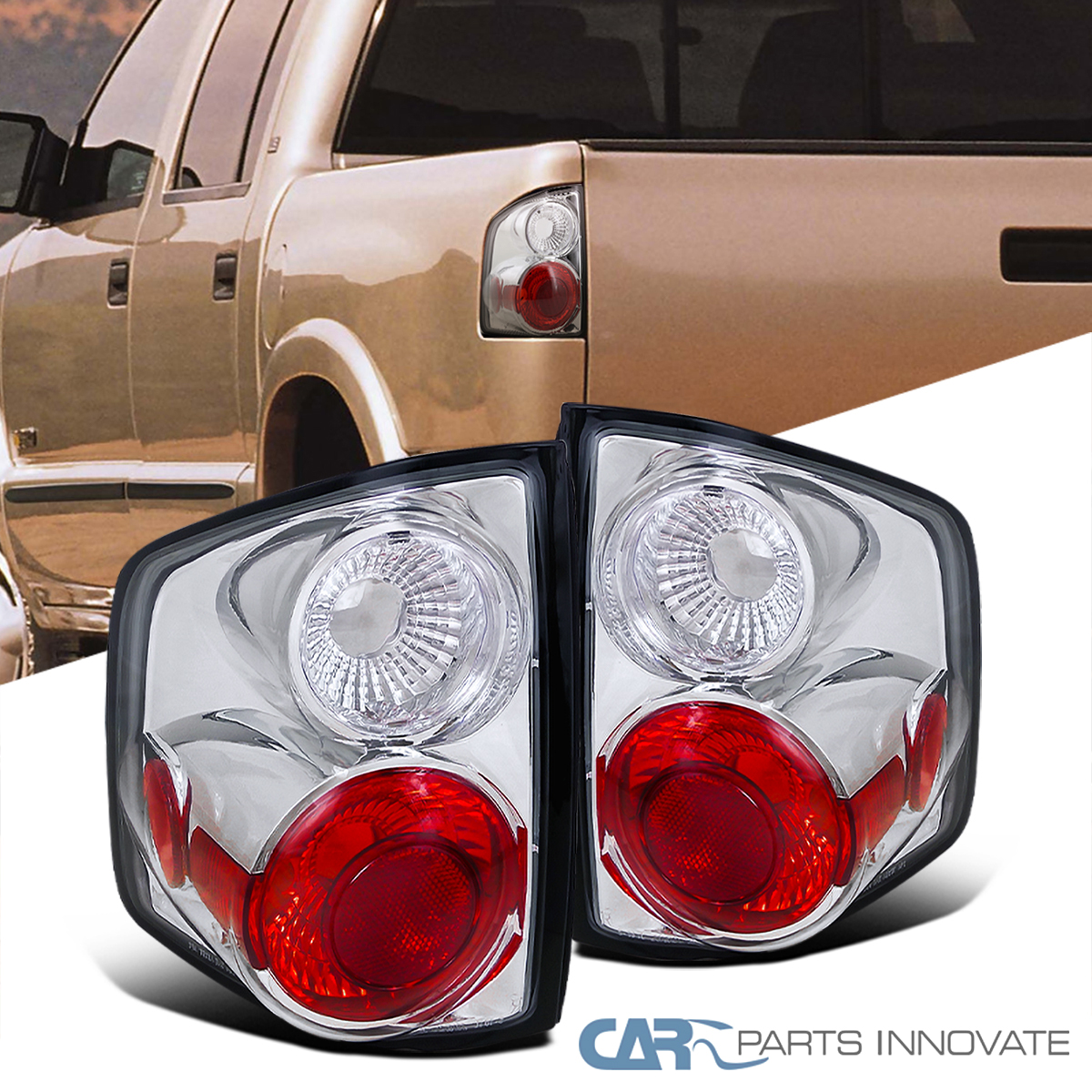 Tail Lights Fits 1994-2004 Chevy S10 GMC Sonoma Clear Brake Lamps