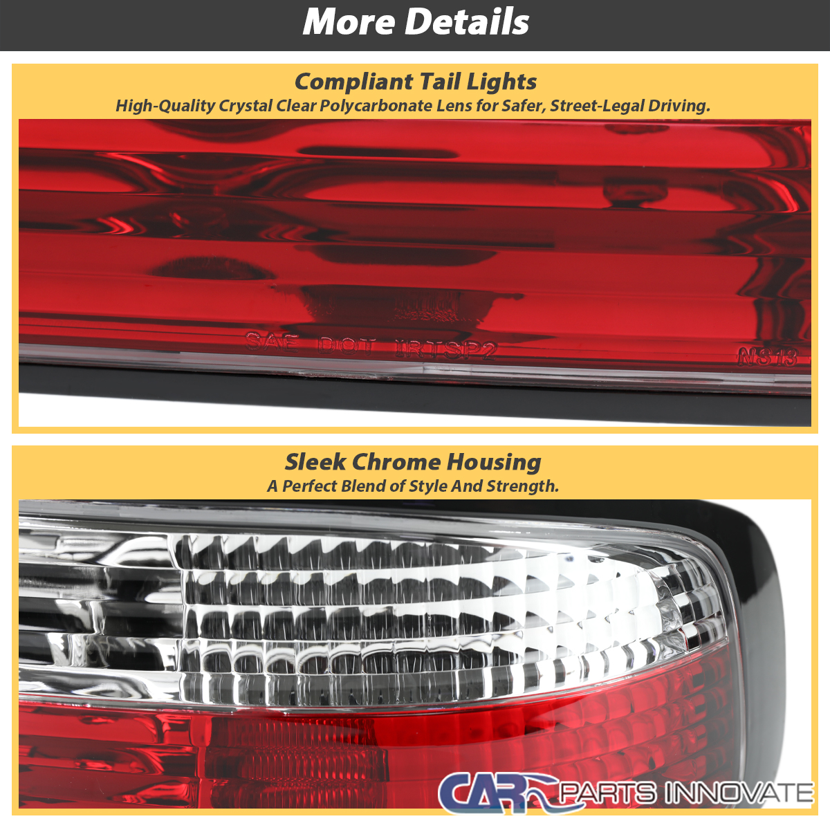 Red/Clear Fits 1989-1994 240SX S13 Coupe 2Dr Tail Lights Brake