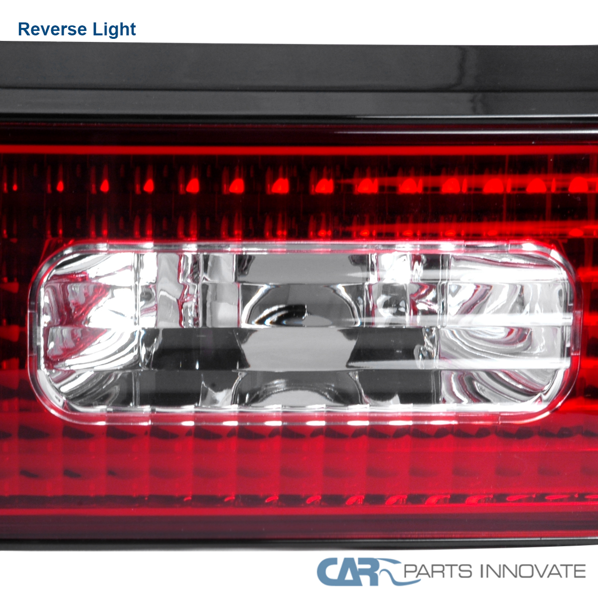 Fit 89-94 240SX S13 Hatchback Red/Clear Trunk Tail Light Rear