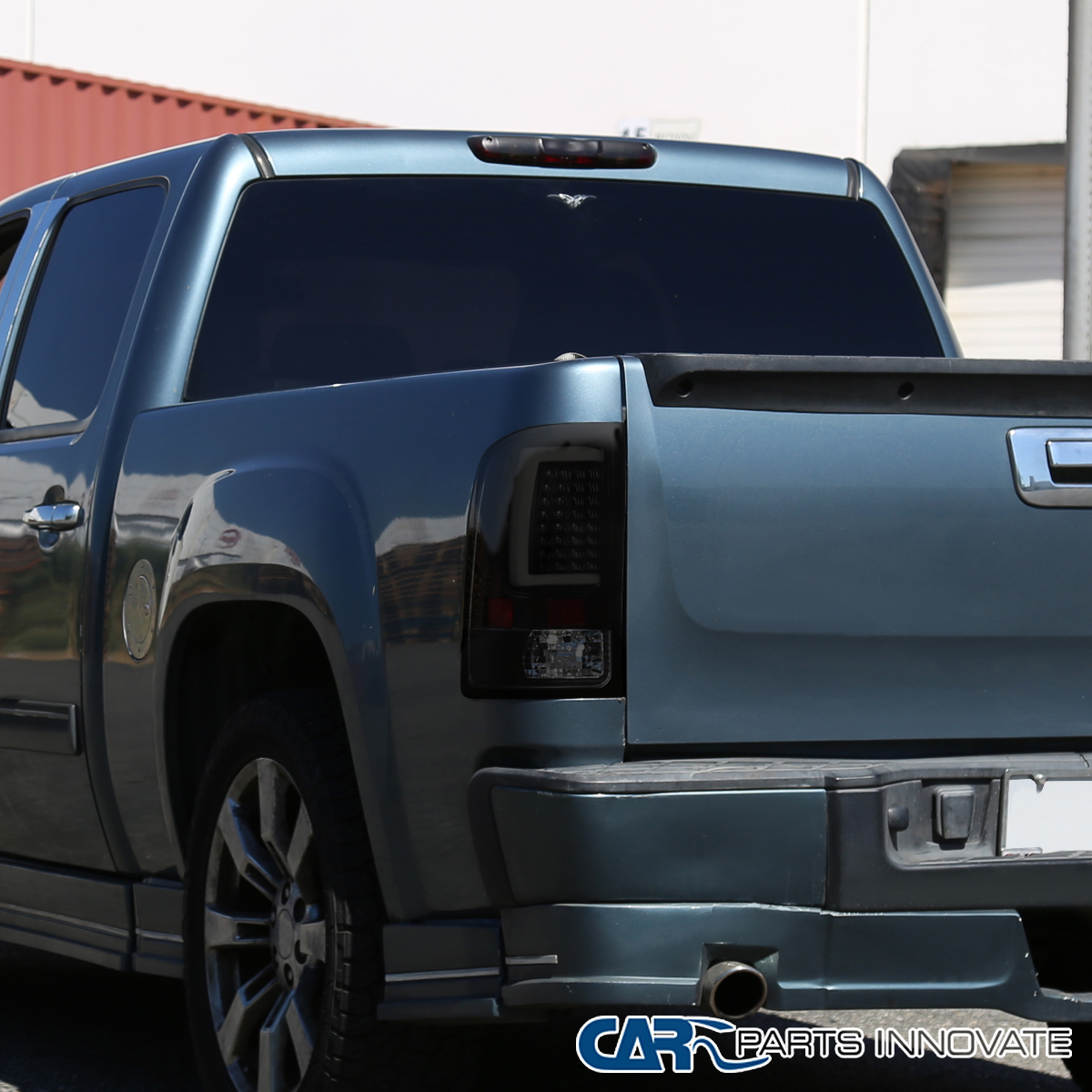 Jet Black LED Tail Lights For 2007-2013 GMC Sierra 1500/2500HD/3500HD - Pair