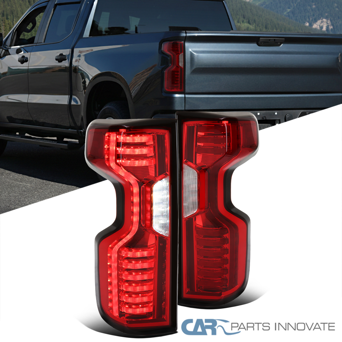 For 2019-2023 Chevy Silverado 1500 LED Tail Light W/Wiring Harness - Passenger