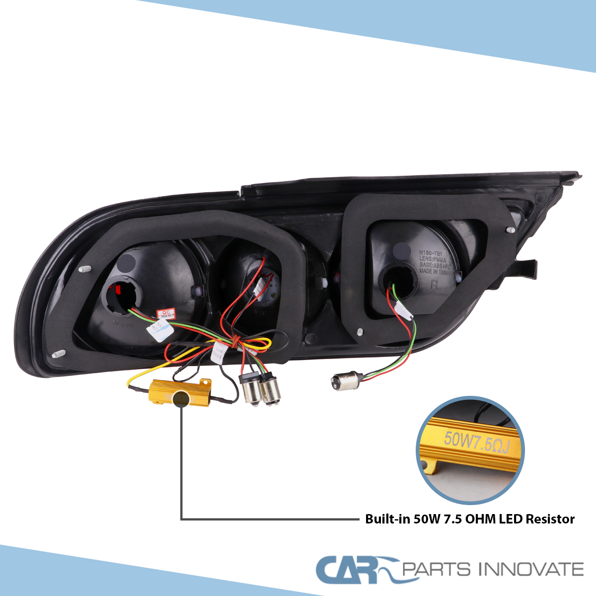 Fits 1991-1998 180SX RPS13 / 240SX S13 S14 JDM Red Full LED Tail