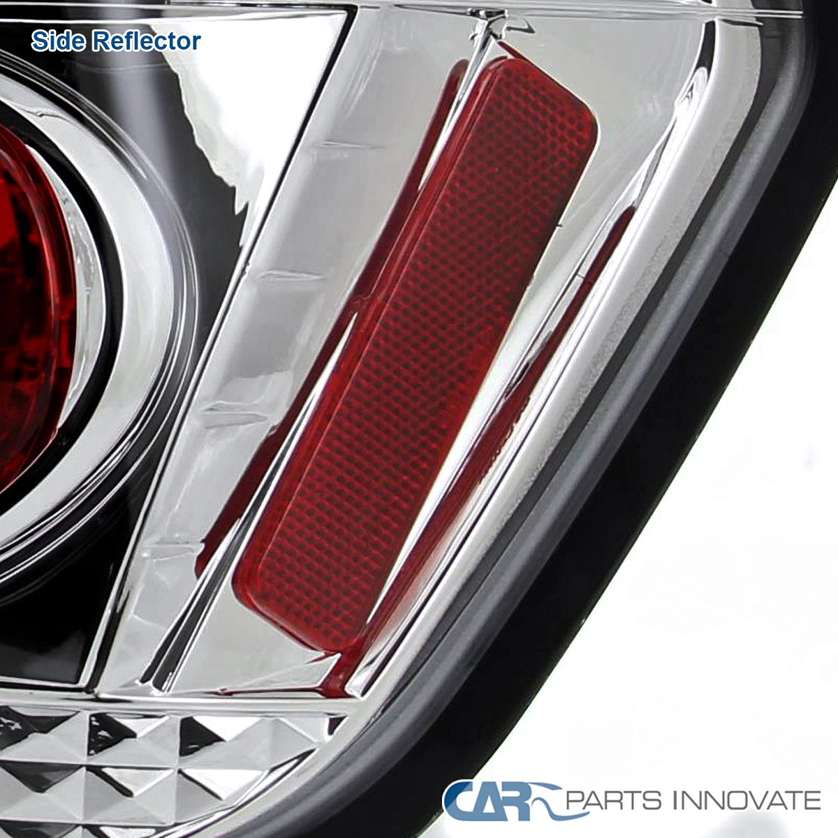 Clear Tail Lights For Scion TC 04-10 - Left + Right Pair, Chrome Housing, DOT/SAE