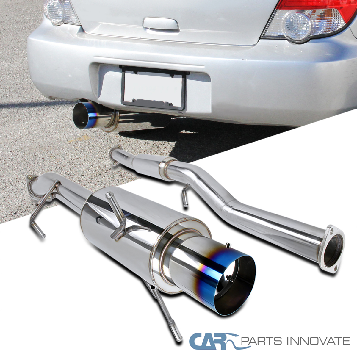 Fits Subaru 02-07 Impreza WRX S/S Burnt Tip 4.5