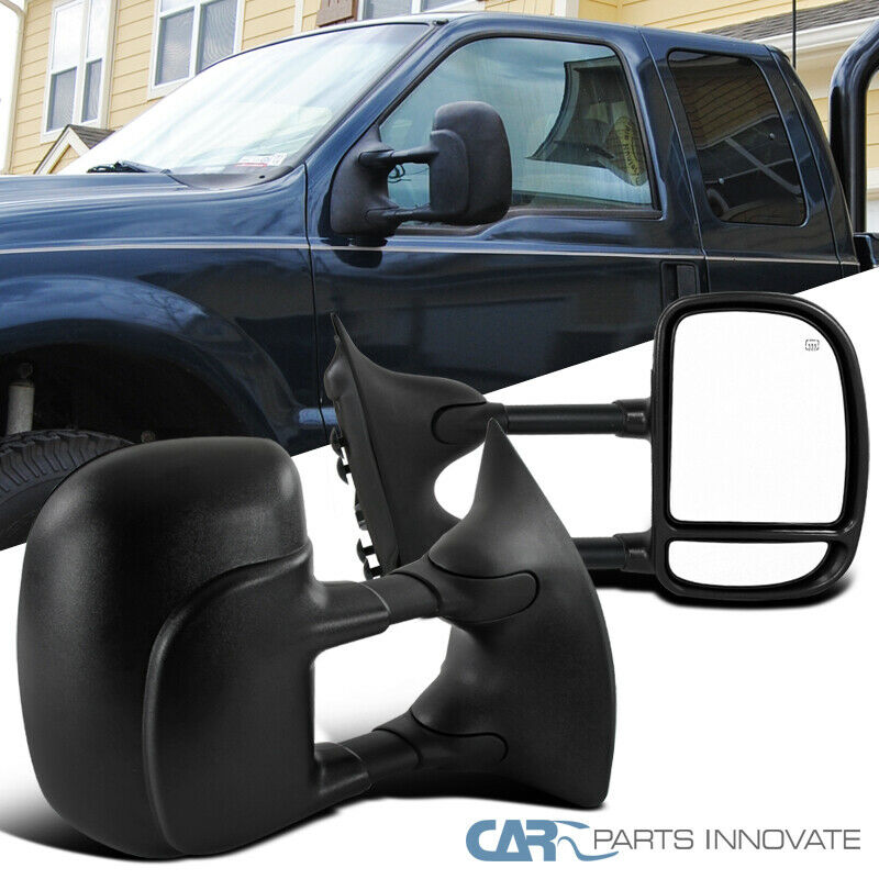Left SCITOO View Mirror Power Heated for 1999-2002 Ford F250 F350 F450 F550 Super Duty Left Towing Mirror