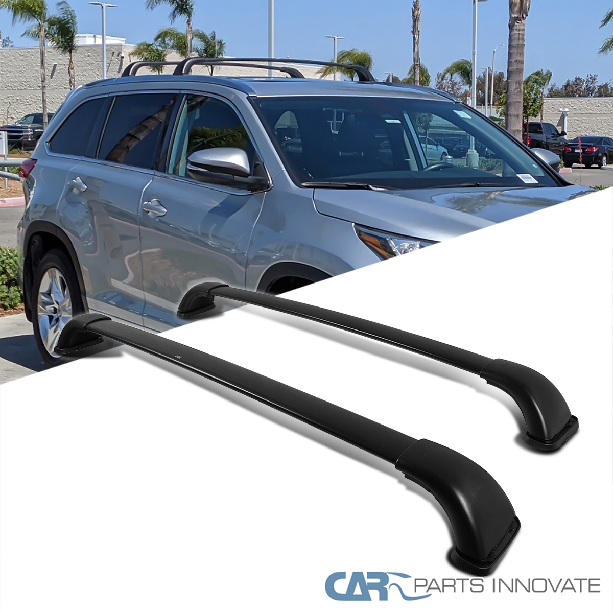 Fit 1418 Toyota Highlander LE Roof Top Aluminum Rack Cross Bars