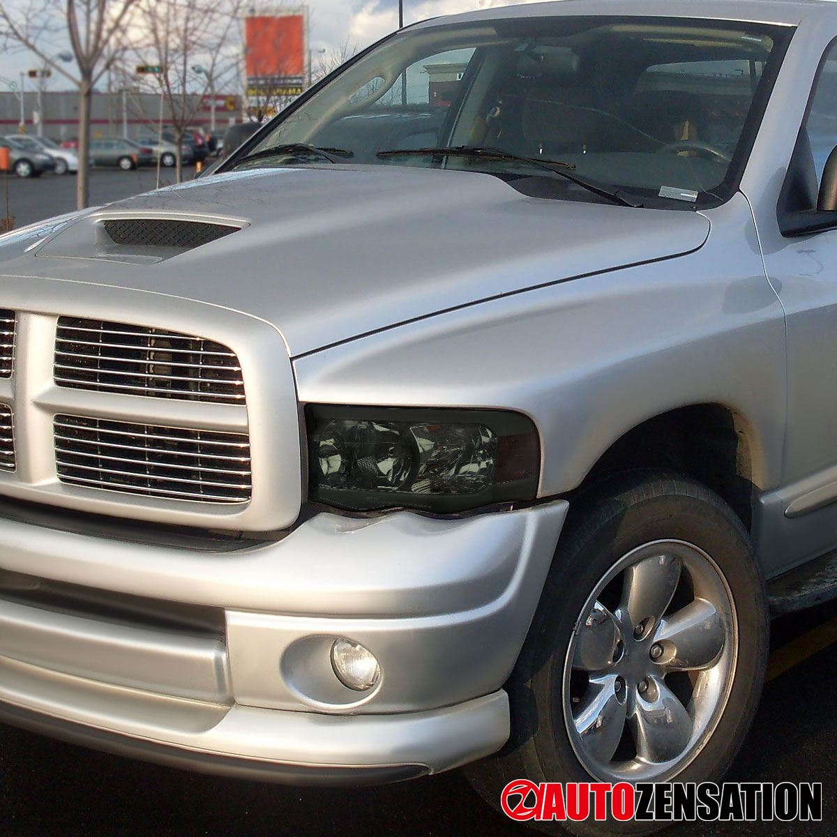 Smoke Tinted Headlight Assembly Set For 2002-2005 Dodge Ram 1500 2500 3500 – Left + Right 11 thumbnail image