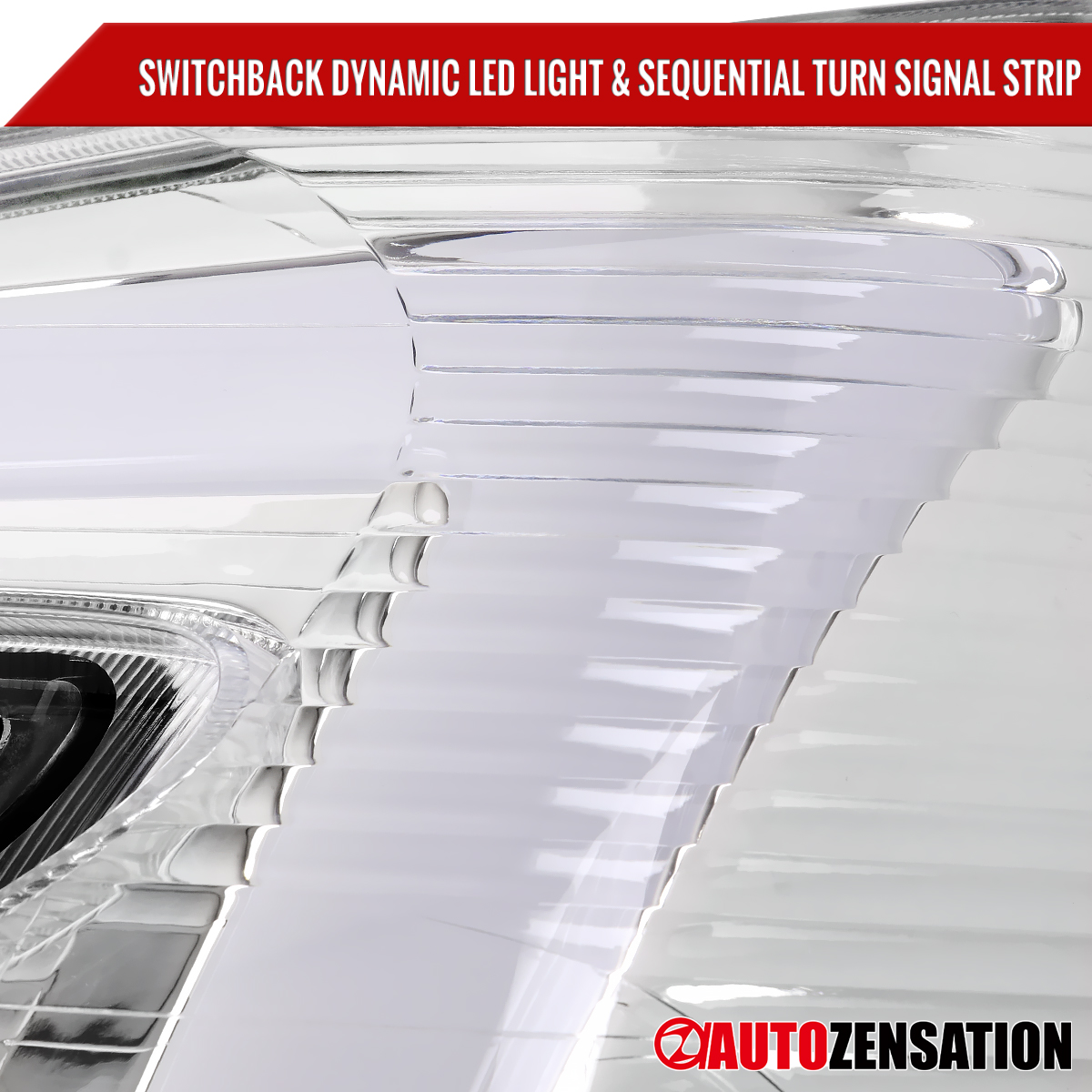 Fit 2005-2009 Chevy Equinox Headlights Lamp Switchback LED Sequential Left+Right