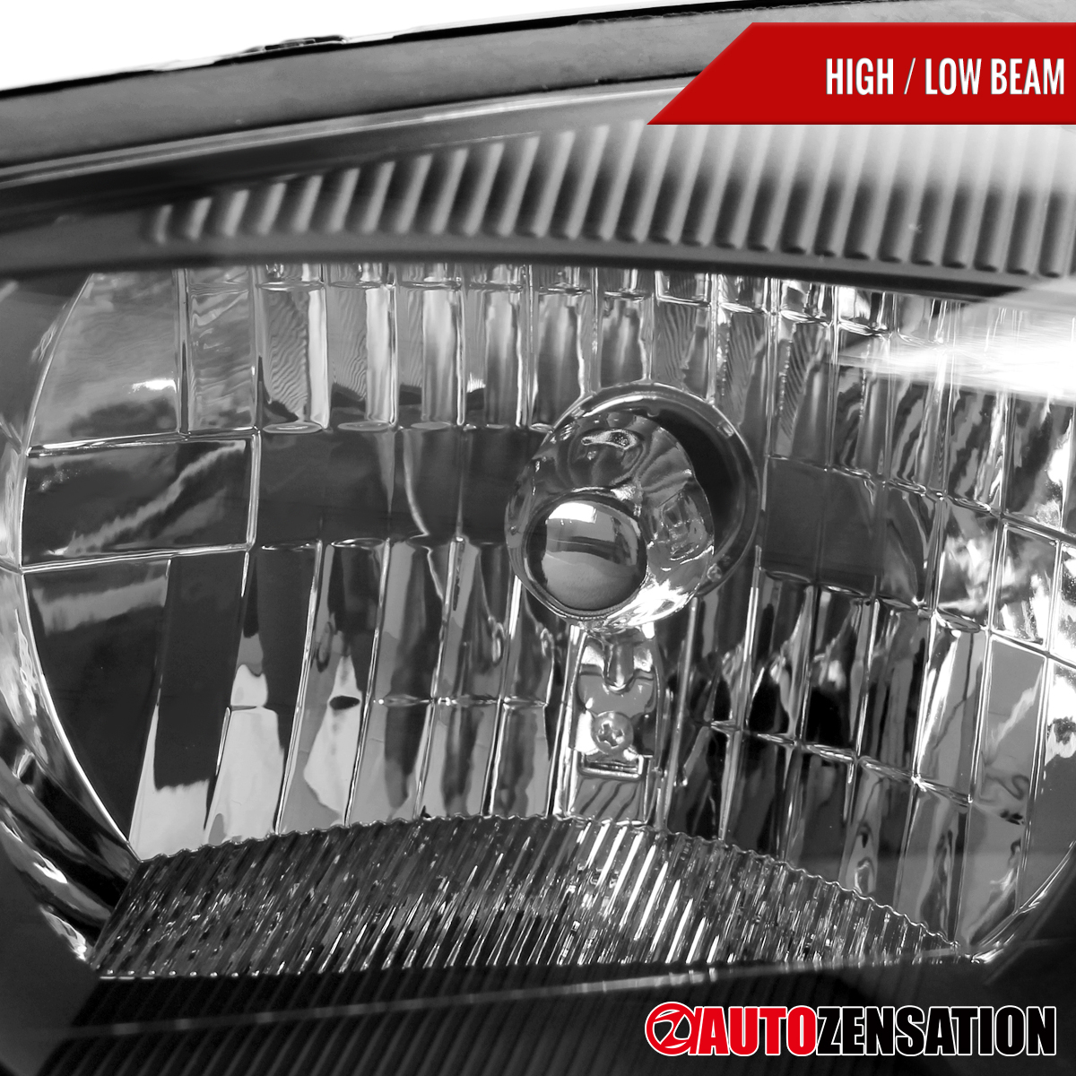 Fit 2005 2006 2007 Ford Focus ZX4 Black Headlights Assembly Lamps