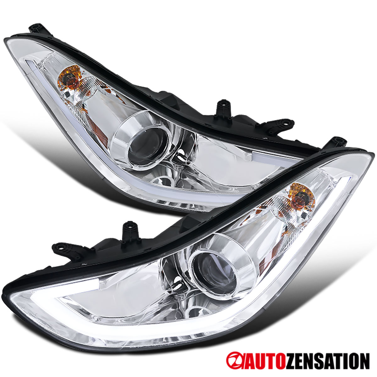 A Pair For 2011 2012 2013 Hyundai Elantra Sedan Headlights Left & Right A Pair For 2011 2012 2013 Hyundai Elantra Sedan Headlights Left & Right