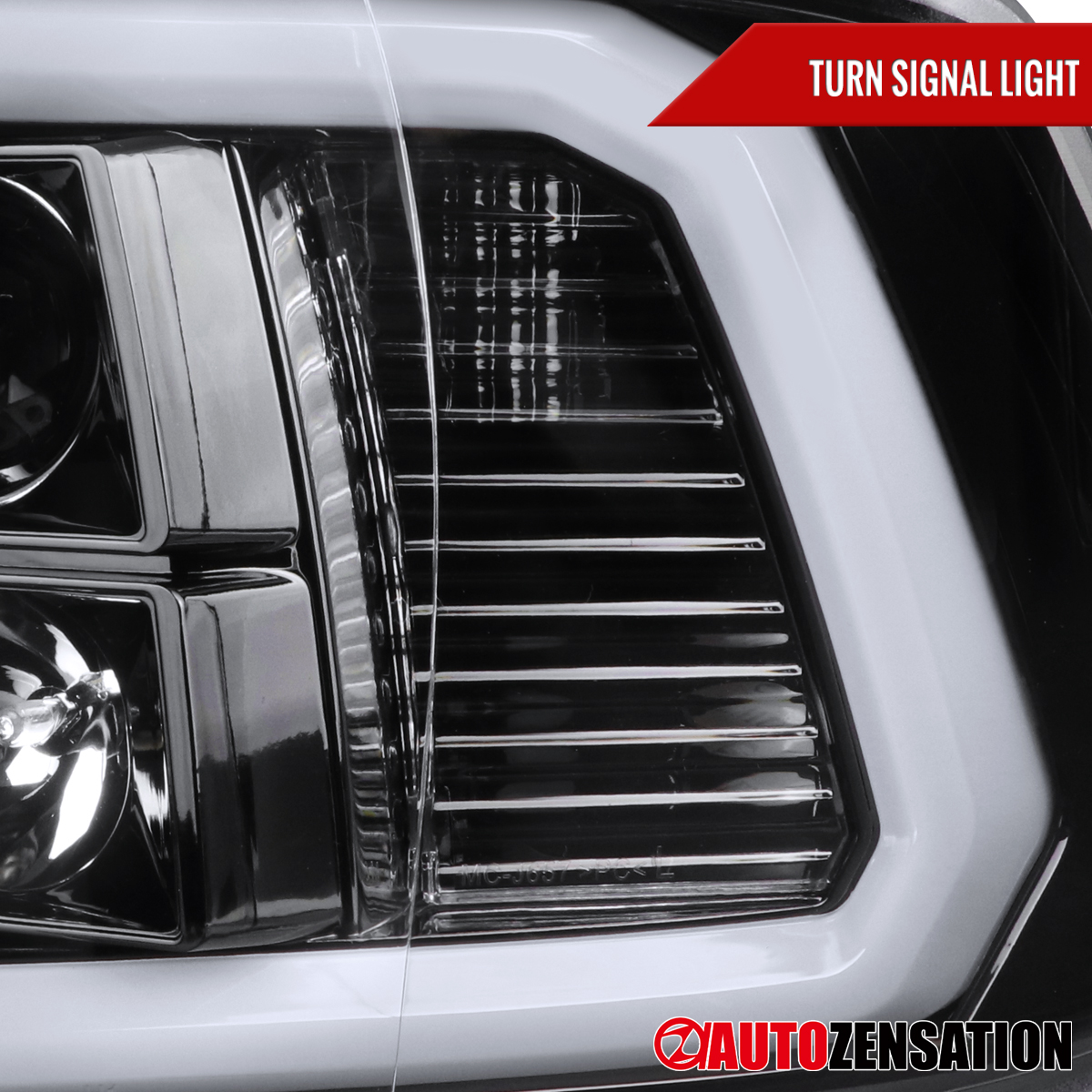 Slick Black LED Bar Projector Headlights For 2009-2018 Dodge Ram 1500 2500 – Autozensation