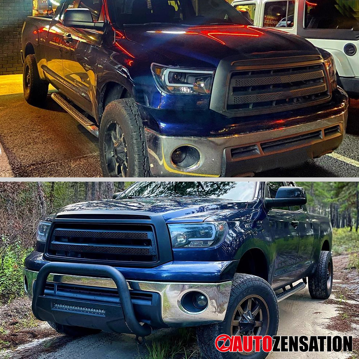 For Black 2007-2013 Toyota Tundra 2008-2017 Sequoia SMD LED Projector Headlights