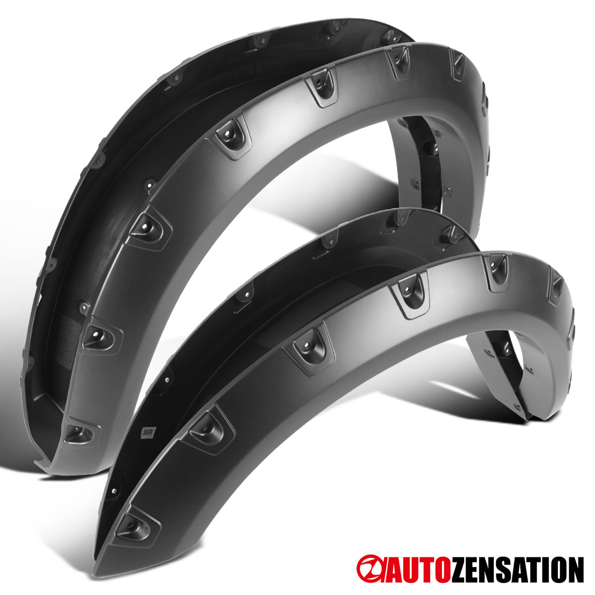 G-PLUS Pocket Rivet Fender Flares – 2019-2024 Ram 2500 3500 – Smooth Black, 4pc
