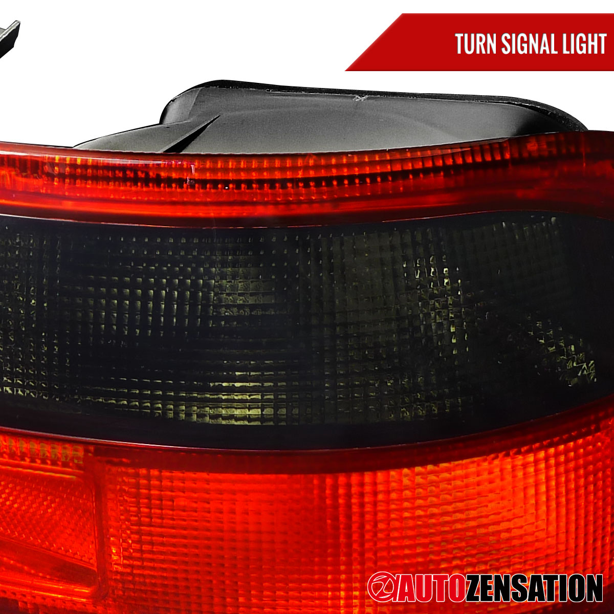 Red/Smoke Tail Lights For 92-95 Honda Civic 3Dr Hatchback - Rear Brake Lamps Left And Right
