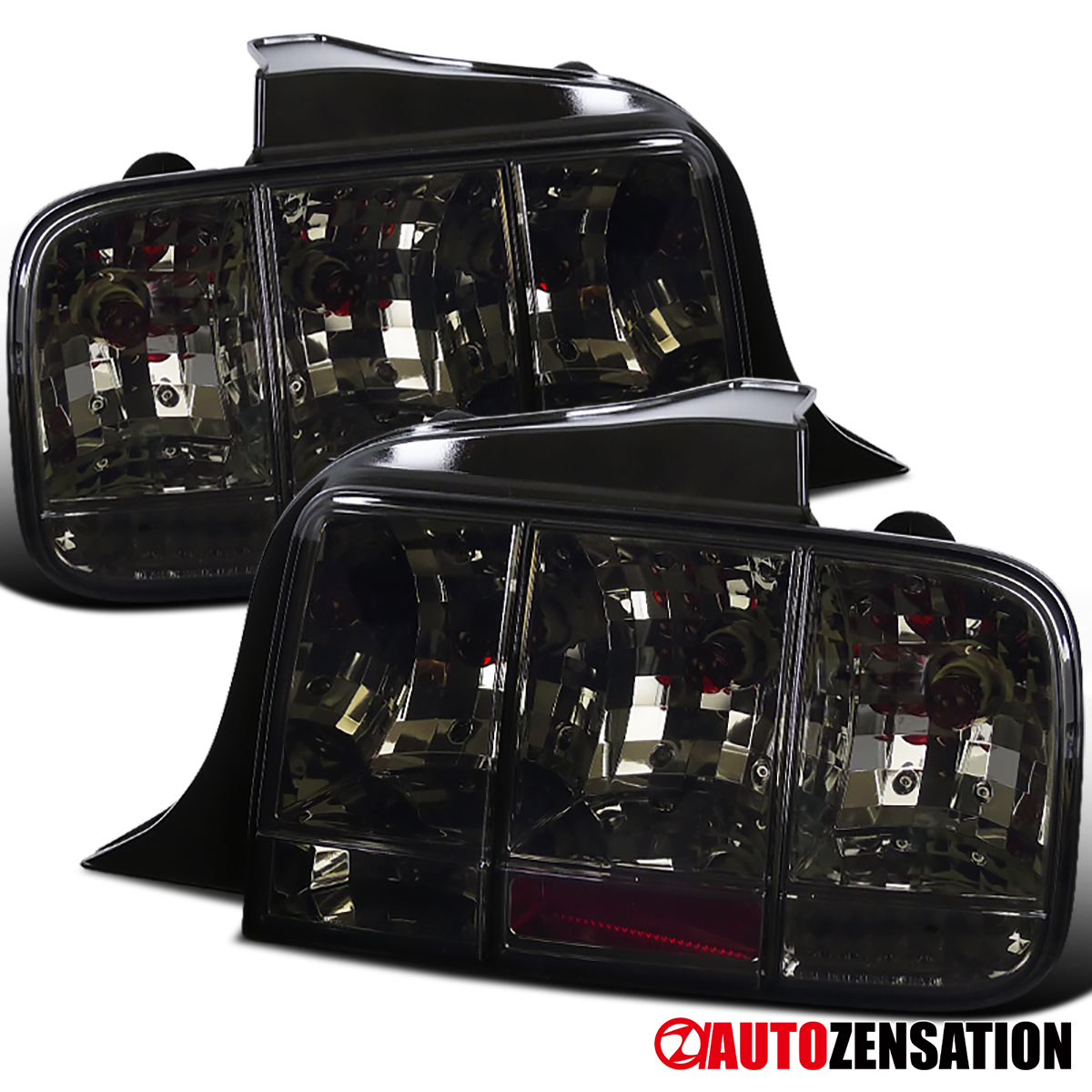 Fit 2005-2009 Ford Mustang Shellby GT500 Smoke Tail Lights