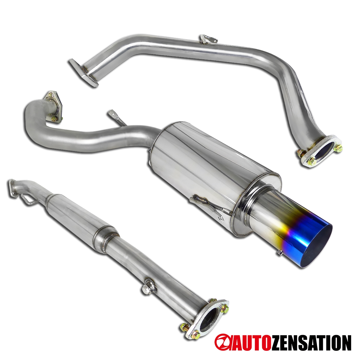Fits 00-05 Eclipse RS GS 4CYL Catback Exhaust 4/" N1 Titanium Burnt Tip