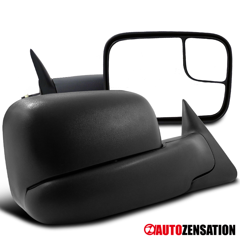 94-97 Dodge Ram 1500 2500 3500 Pickup Power Flip Up Trailer Side Towing Mirrors