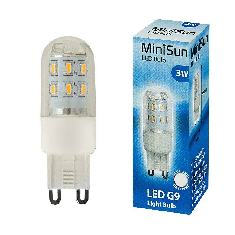 MiniSun G9 LED High Power Light Bulb Standard Dimmable Ceramic Warm